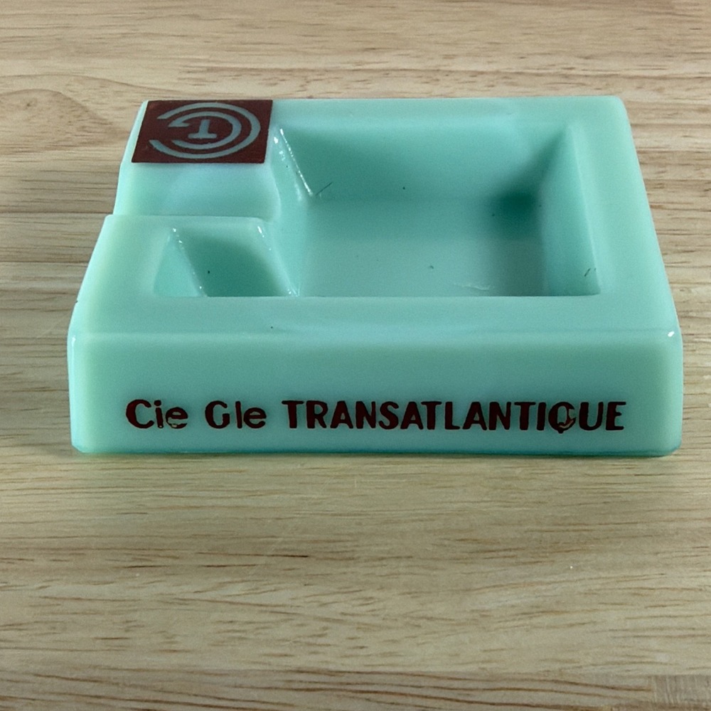VTG 1930's Jean Luce France French Line Transatlantique Steamship Ashtray - Picture 8 of 11